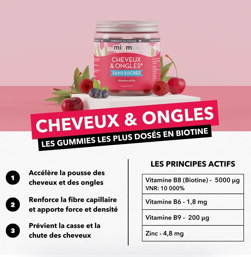 GUMMIES CHEVEUX ET ONGLES- BELLE ÉCLAT