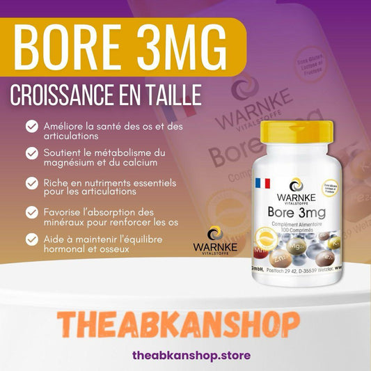 BORE 3MG-CROISSANCE EN TAILLE