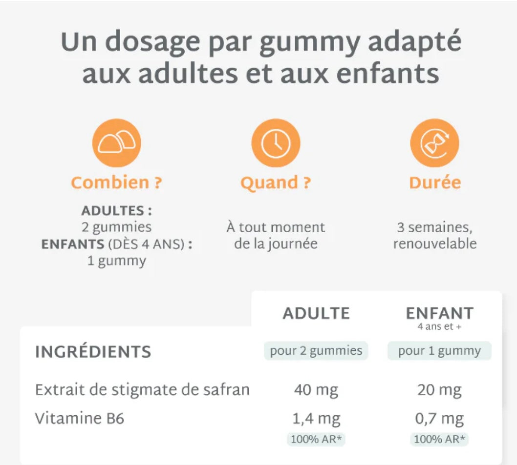 GUMMIES SAFRAN - ANTI STRESS