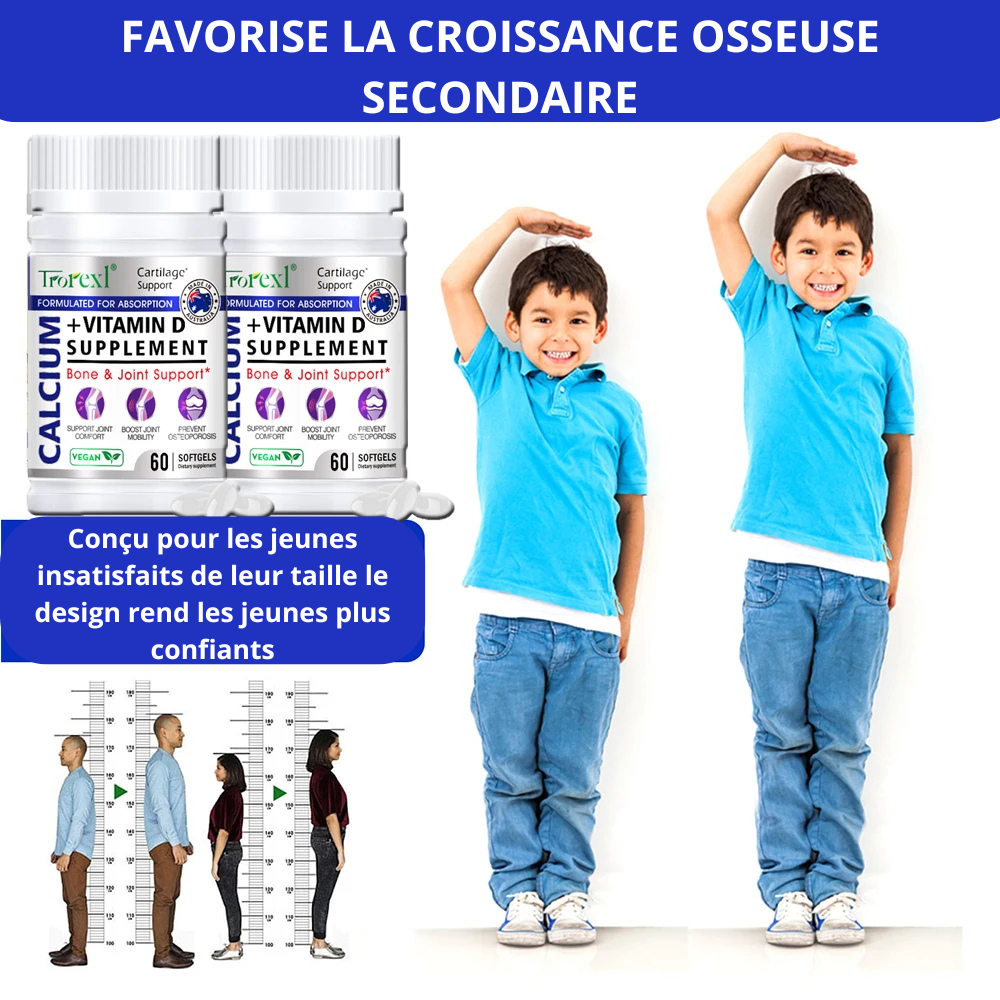 GUMMIES POUR LA CROISSANCE EN TAILLE .