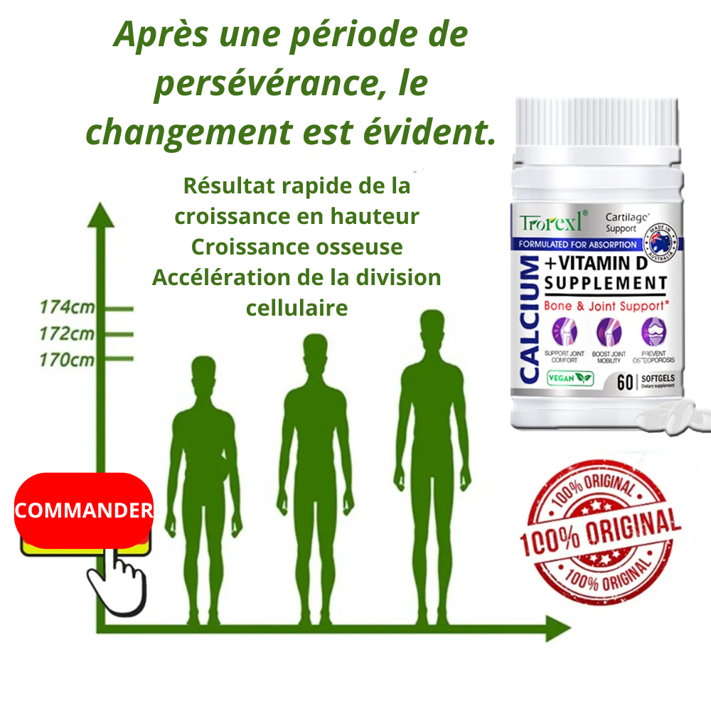 GUMMIES POUR LA CROISSANCE EN TAILLE .